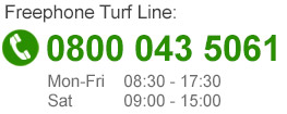 Call our turf phoneline